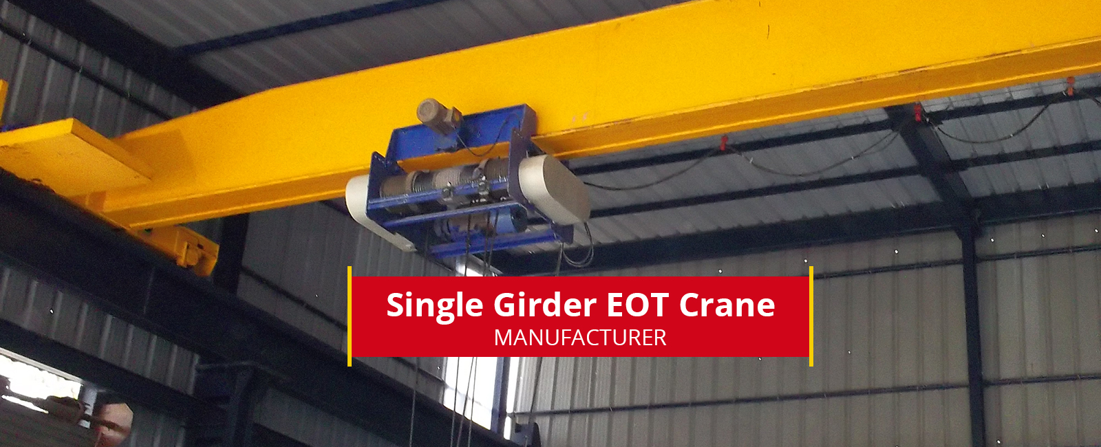 Single Girder EOT Crane Manufacturer in Gujarat